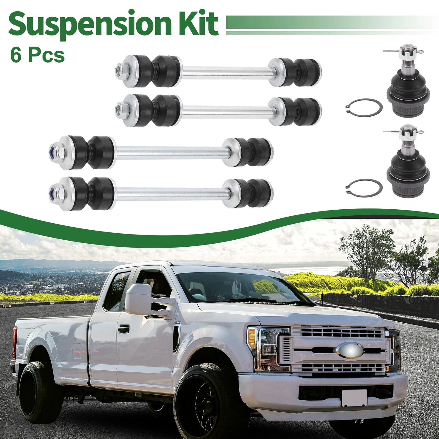 6 Pcs Front Suspension Kit for Ford Explorer (2002-2010)
