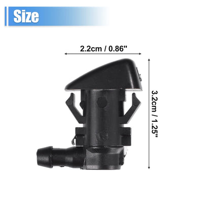 2 x Front Windscreen Washer Nozzles with Gaskets for Ford