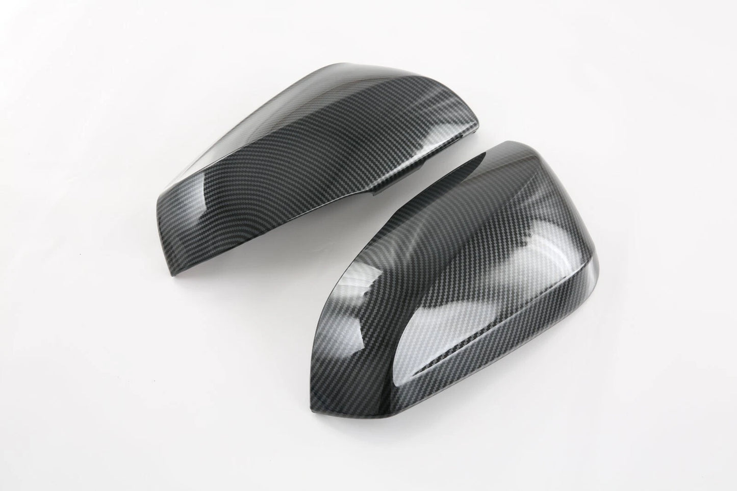Carbon Fiber ABS Rearview Side Mirror Cover Trim for Toyota Highlander (2020-2023)