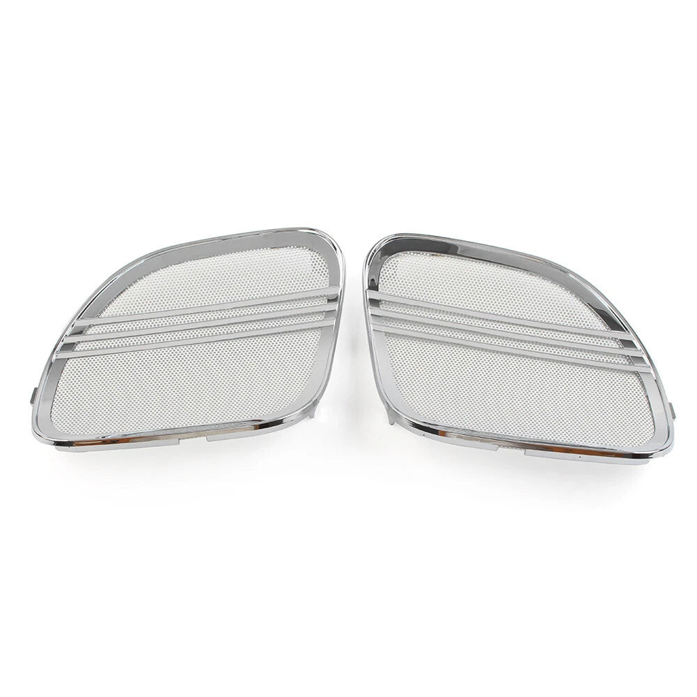 Chrome Speaker Grills Cover Trim for Harley Road Glide (2015-2022)
