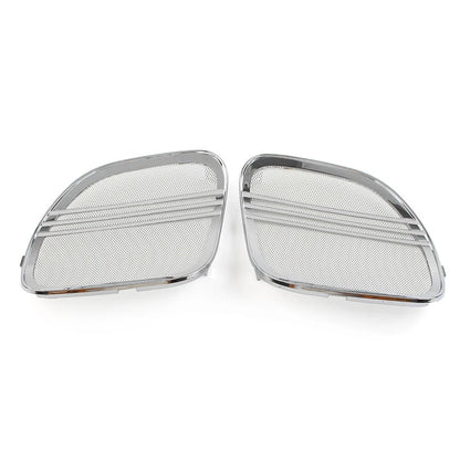 Chrome Speaker Grills Cover Trim for Harley Road Glide (2015-2022)