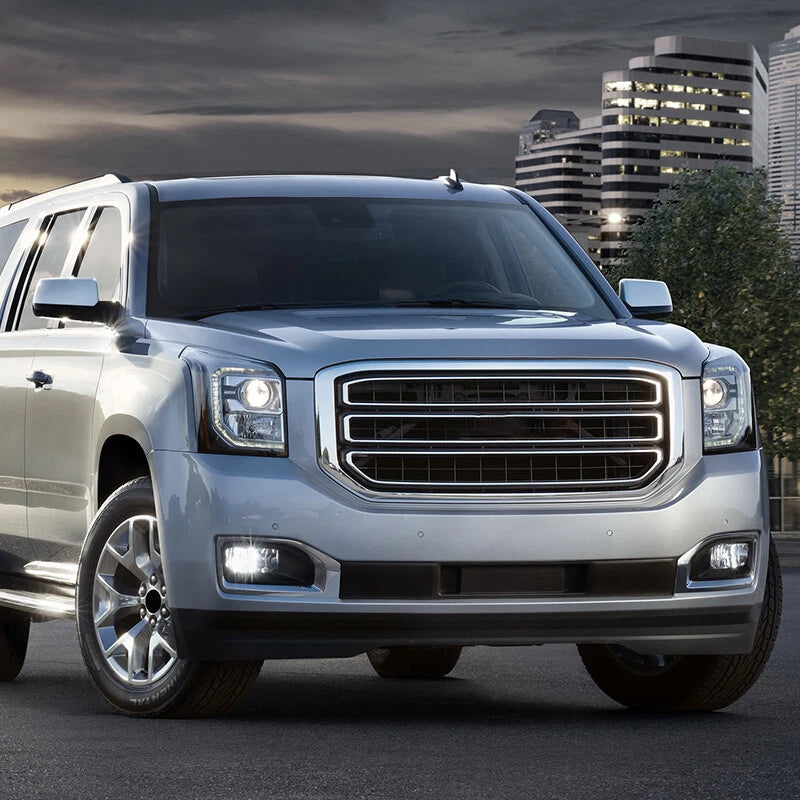 2 x Fog Light Lamp Bezel Chrome Trim Cover for GMC Yukon XL (2015-2020)