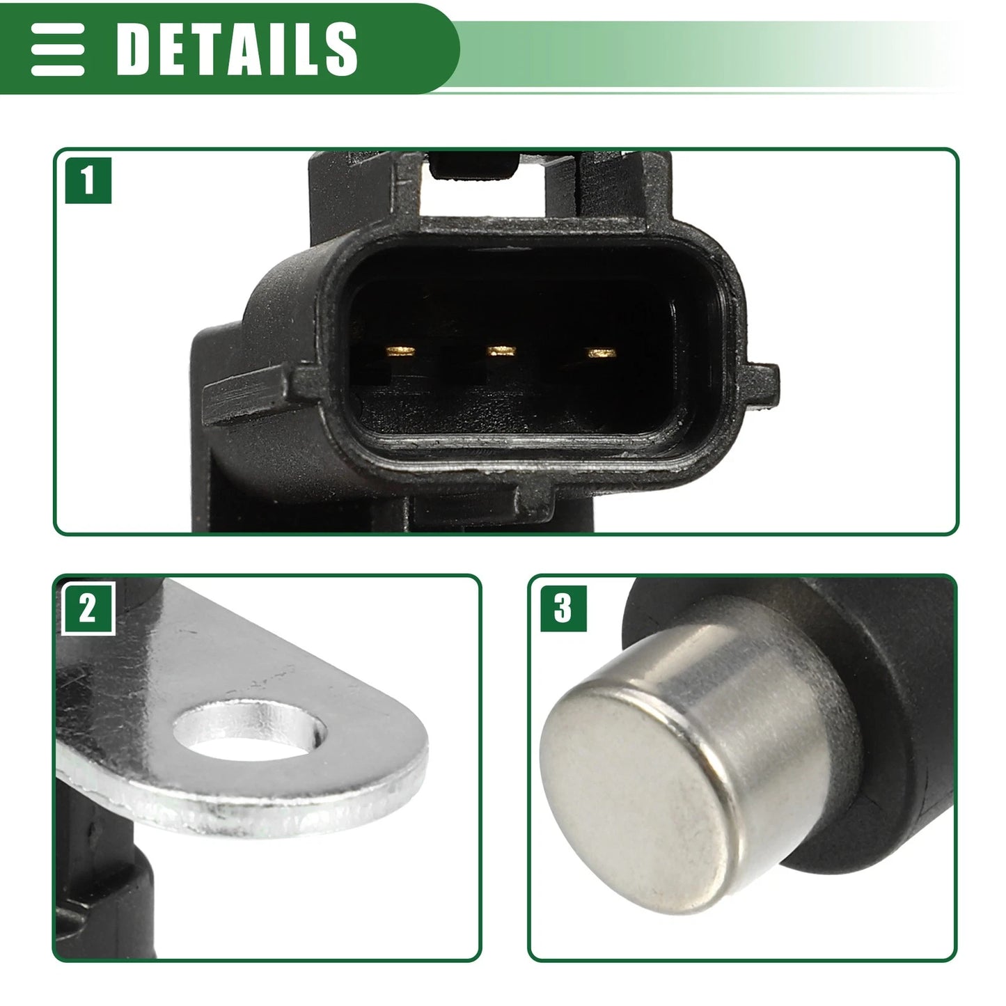 Engine Crankshaft Position Sensor for Dodge Dakota ABS Black (2004-2010)