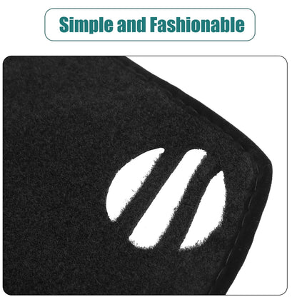 Dashboard Cover Black Polyester Non-slip Mat for Toyota Crown (2012-2018)