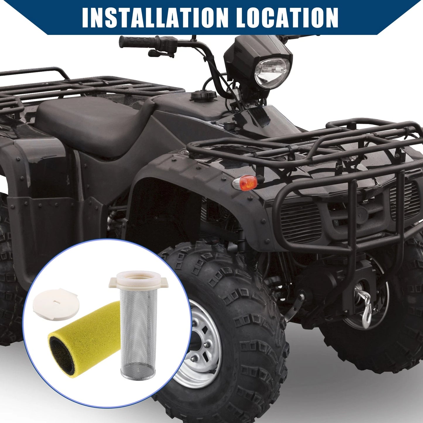 End Cap / Air Filter Guide for Yamaha 400 YFM400 (2000-2002)