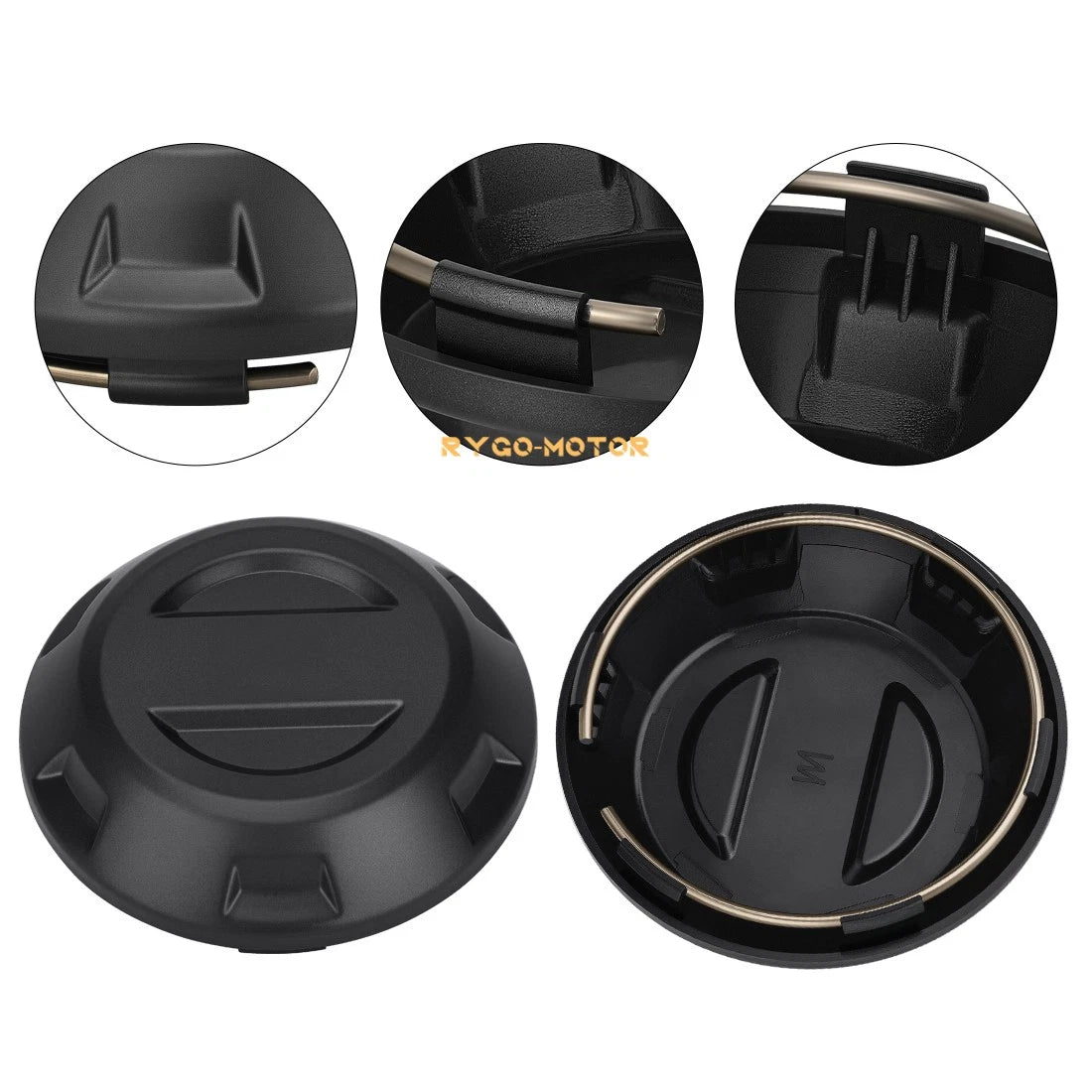 4 Wheel Rim Hub Caps for Polaris RZR PRO XP 4 Sport Premium (2021–2025)