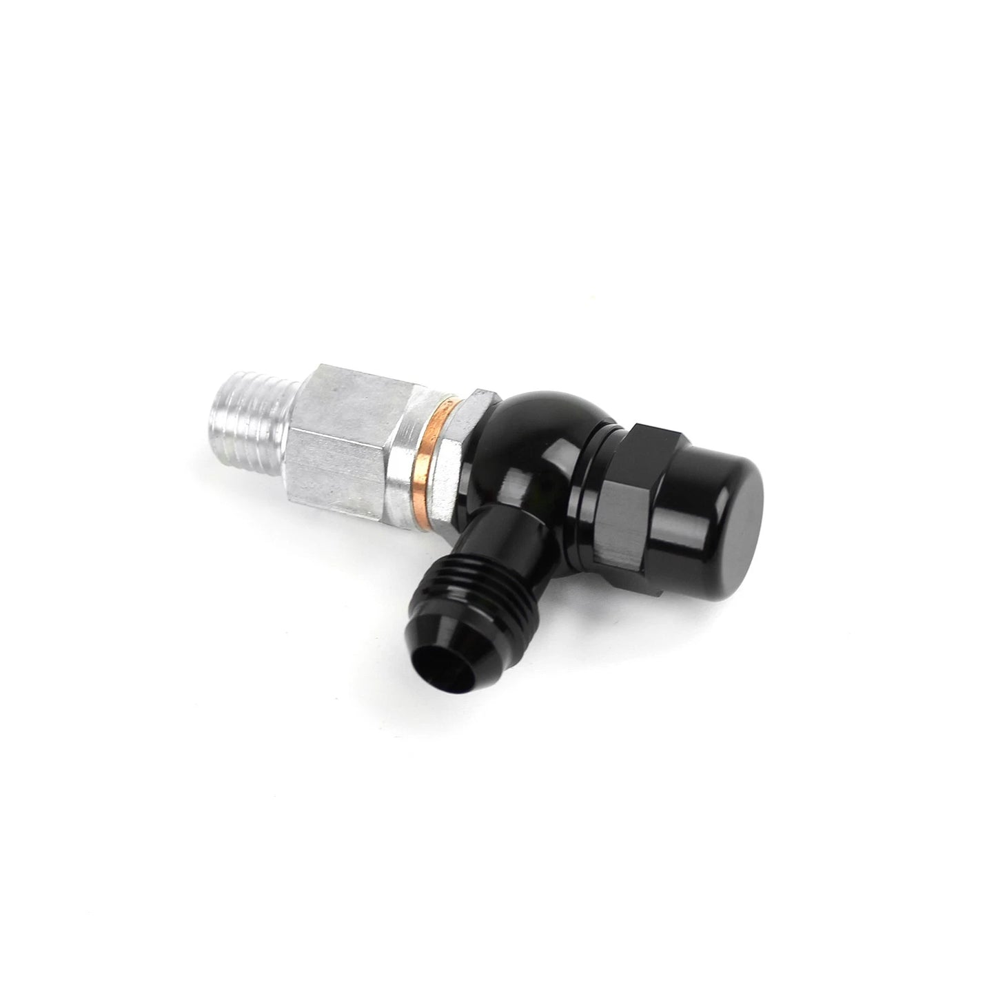 Inlet Banjo/Hose Fitting Kit for Hi Flow (Black Anodized Aluminum)