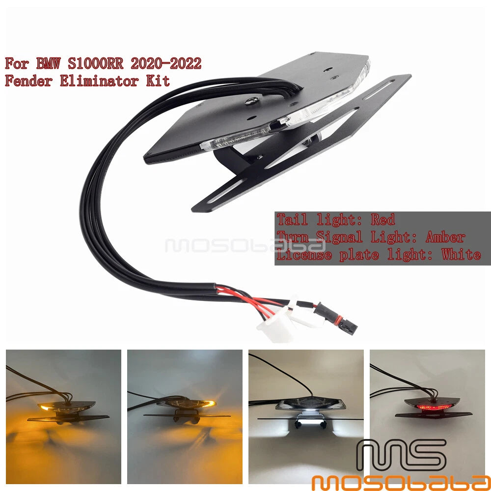 Motorcycle Tail Fender Eliminator w/LED Light for BMW S1000RR (2020-2022)