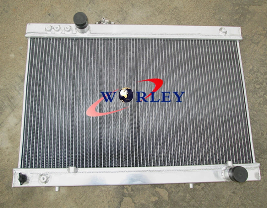 Aluminum Radiator + Fans for Toyota Supra MK3 MA70 MA71 3.0L JZA70 (86-93)