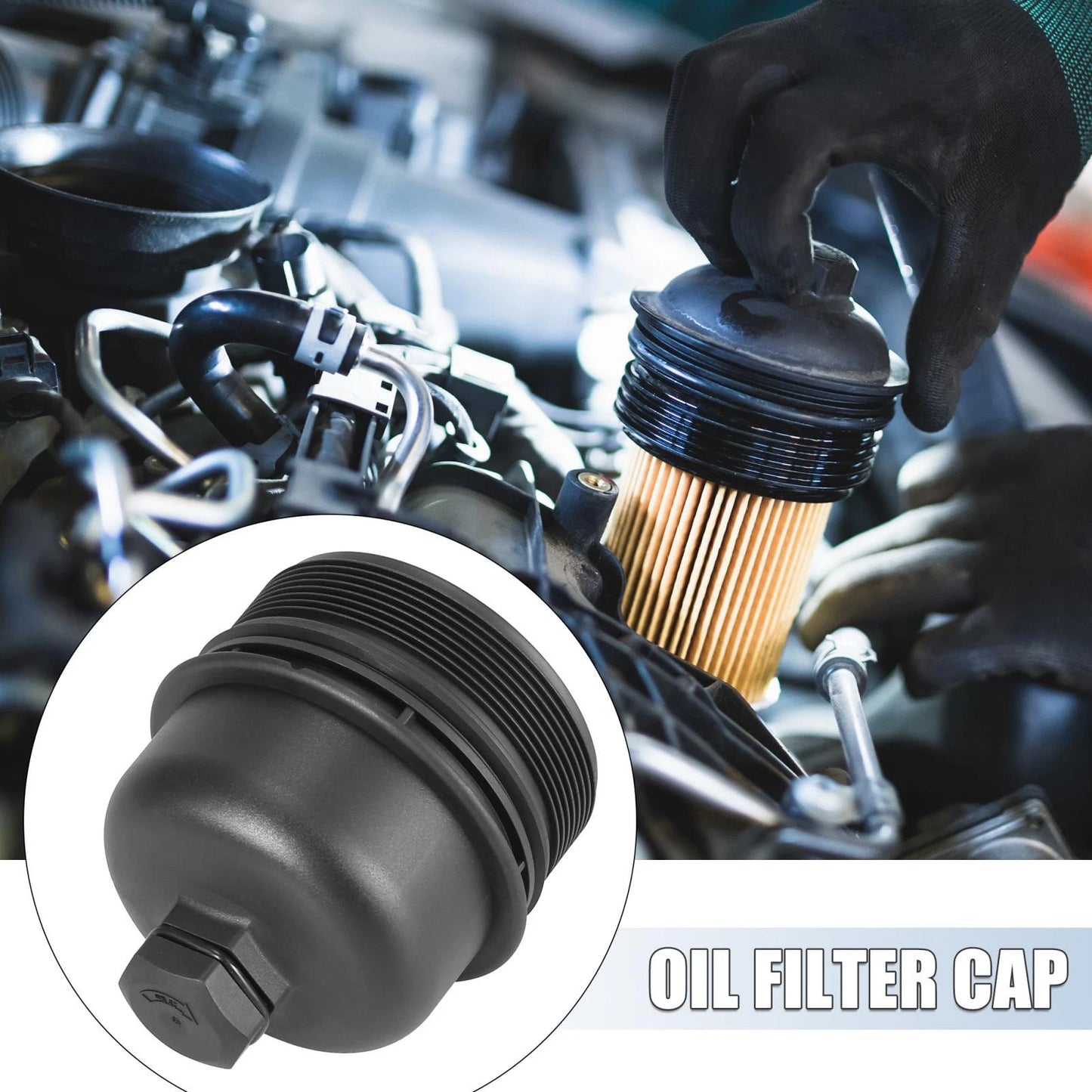 Oil Filter Cap Assembly Housing for Jeep Wrangler JK