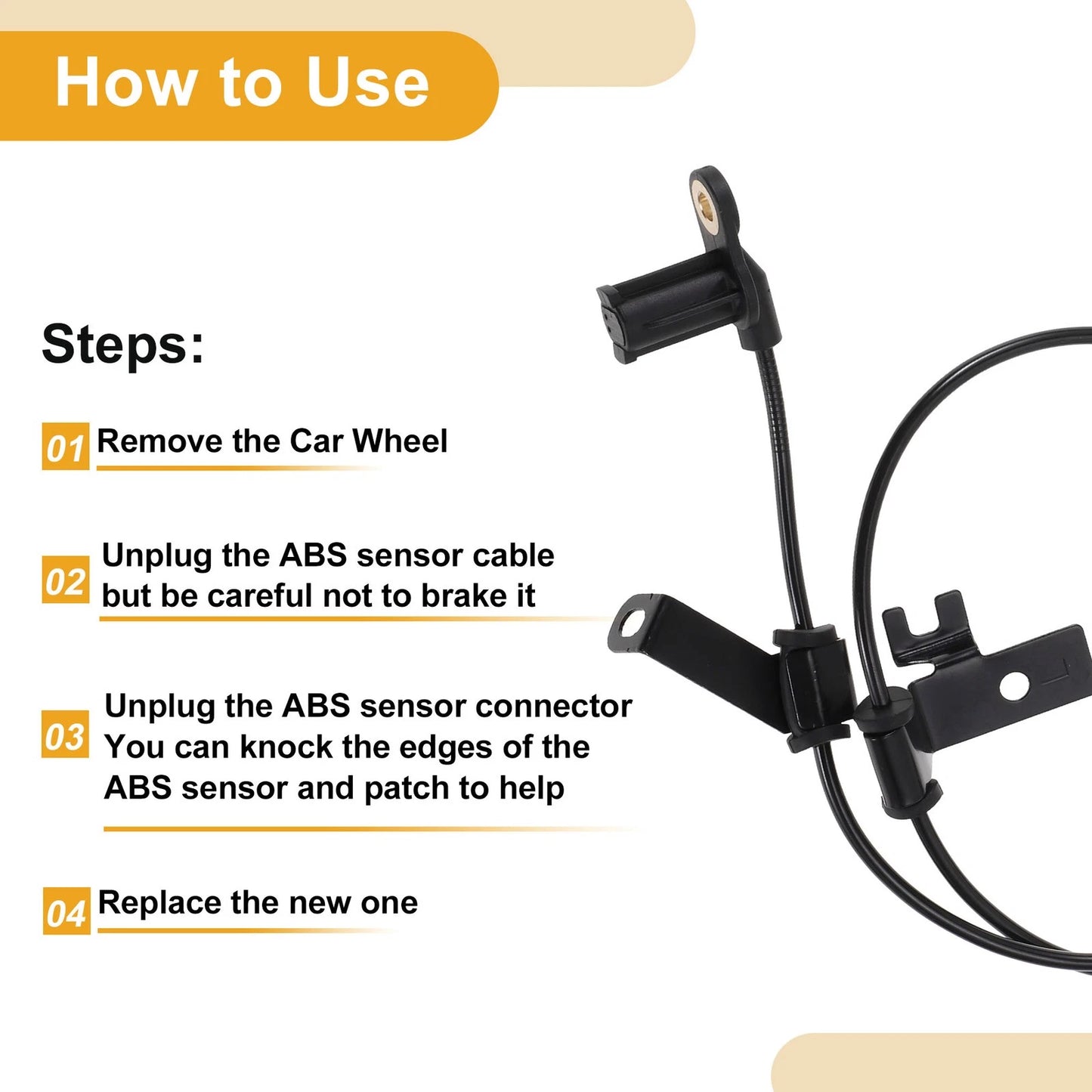 ABS Wheel Speed Sensor for Ford Escape (2005-2007) Rear Left