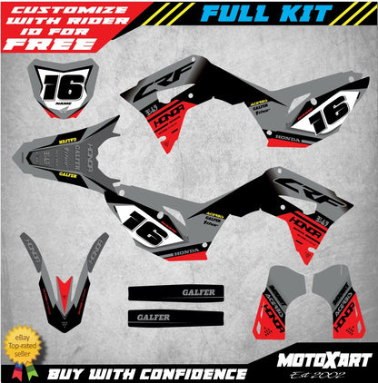 Full Custom Graphic Kit for Honda CRF 250 CR 250F (2017-2020) Decals