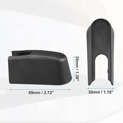 Rear Windshield Wiper Arm Nut Cap for BMW X3 2018-2024 (2 x Black)