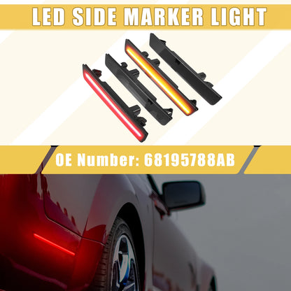 LED Side Marker Light for Dodge Amber Red Light