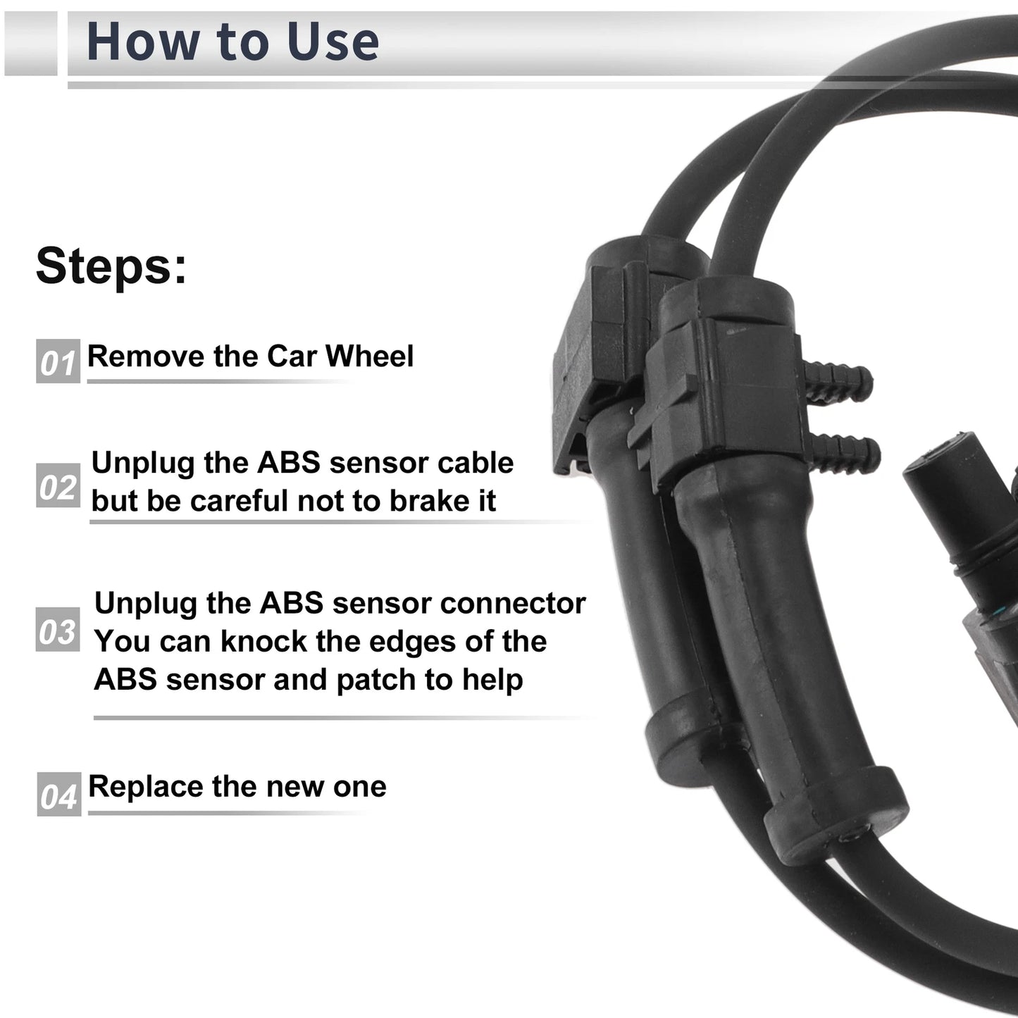 ABS Wheel Speed Sensor for Chevrolet Astro (2003-2005) Front Left/Right