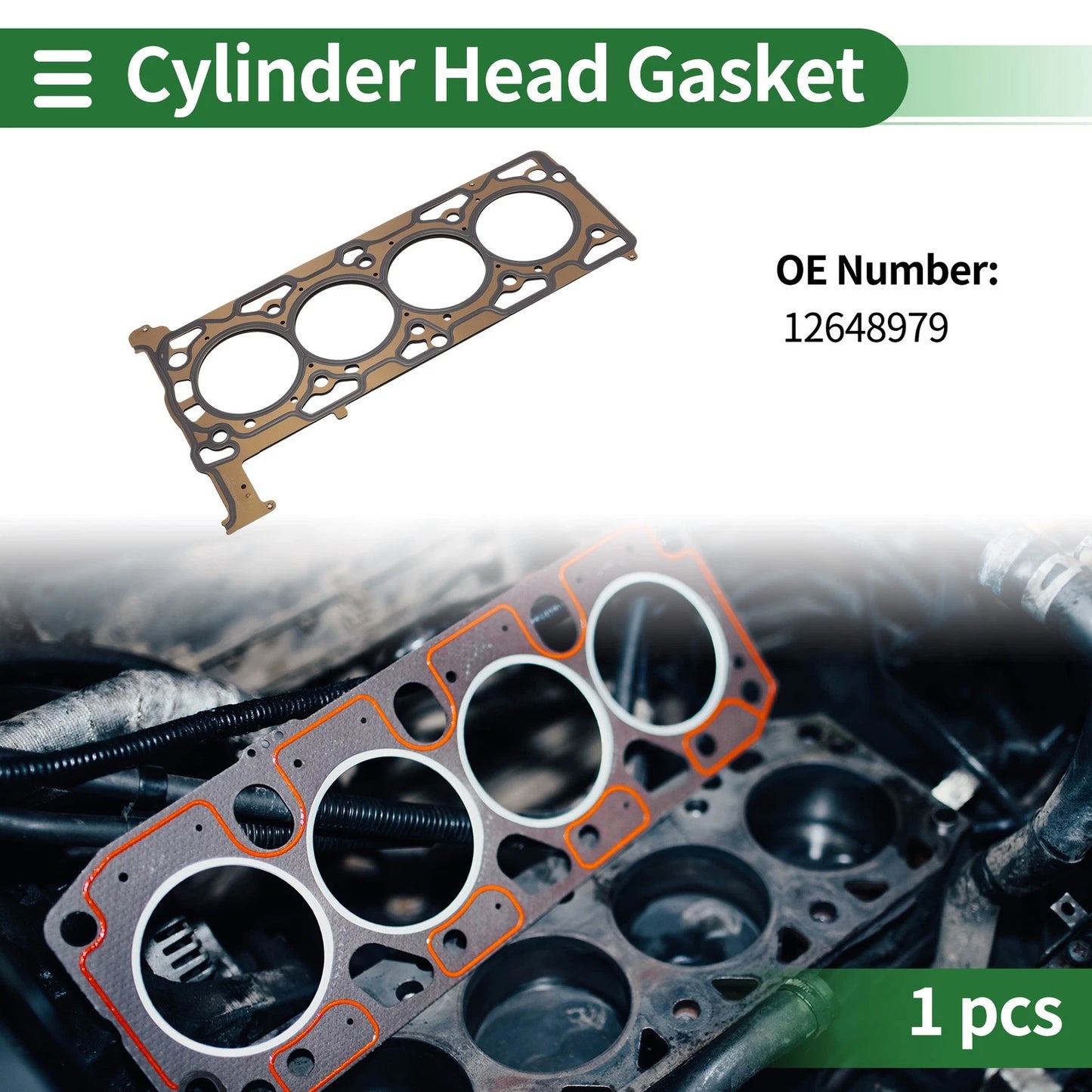 2x Cylinder Head Gasket for Chevrolet Malibu 2.5L (2013 - 2015)