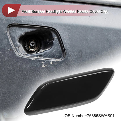 Front Left Washer Nozzle Cover for Honda CR-V MK3 Facelift (2009-2011) Black