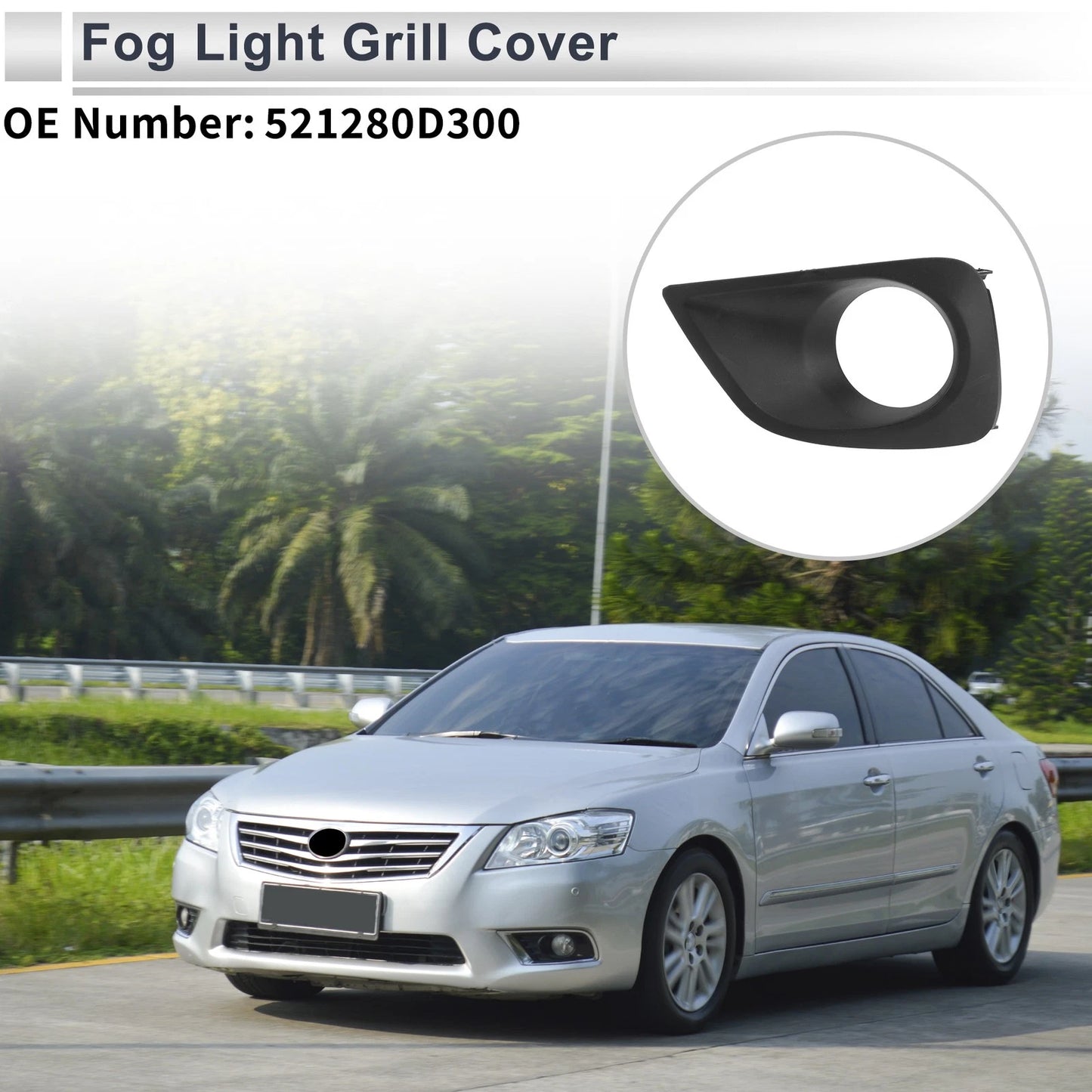 Front Left Fog Light Grill for Toyota Vios (2014-2015)