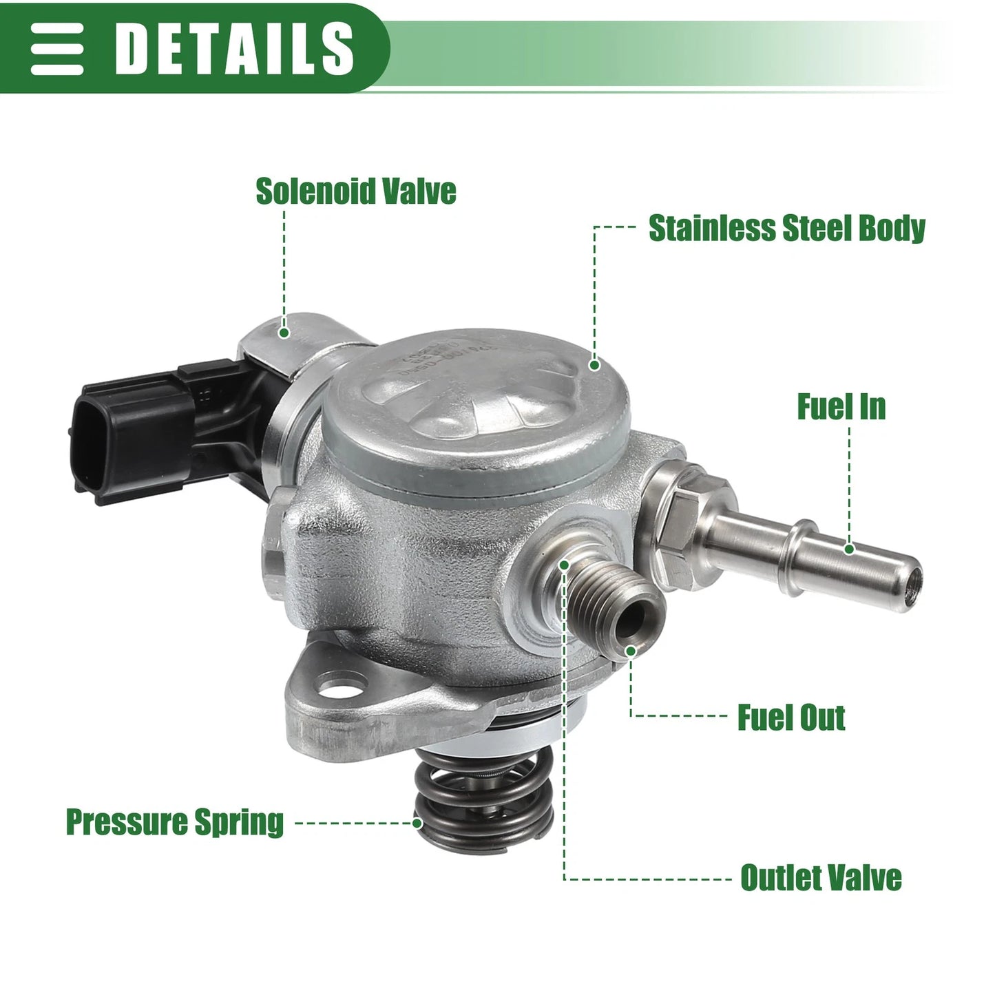 Fuel Pump for Ford Focus 2012-2018 Metal Replacement