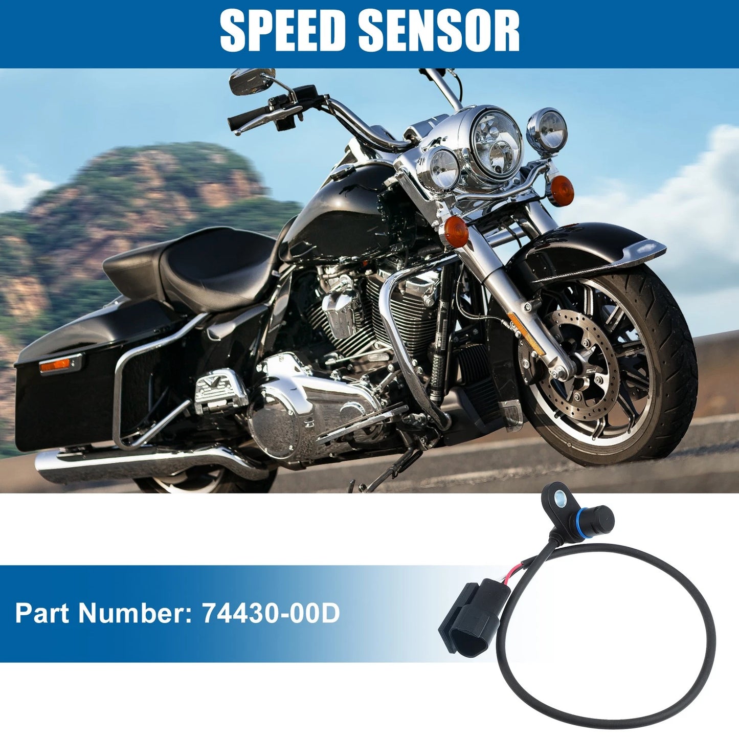Motorcycle Speed Sensor for Harley Davidson Road King Glide (2000–2006)