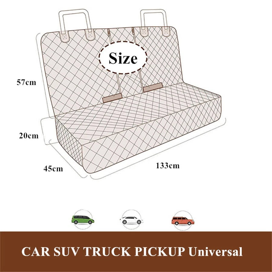 Waterproof Pet Mat Rear Seat Cover for AU Car SUV - Dog Cat Non-Slip