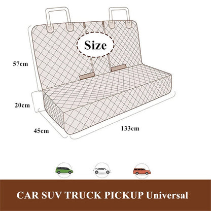 Waterproof Pet Mat Rear Seat Cover for AU Car SUV - Dog Cat Non-Slip