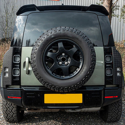 Gloss Black ABS Rear Tail Light Covers for Land Rover Defender 90 110 (2020+)