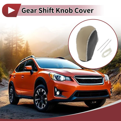 Gear Shift Knob Cover for Subaru Forester (2014-2017) Black Beige