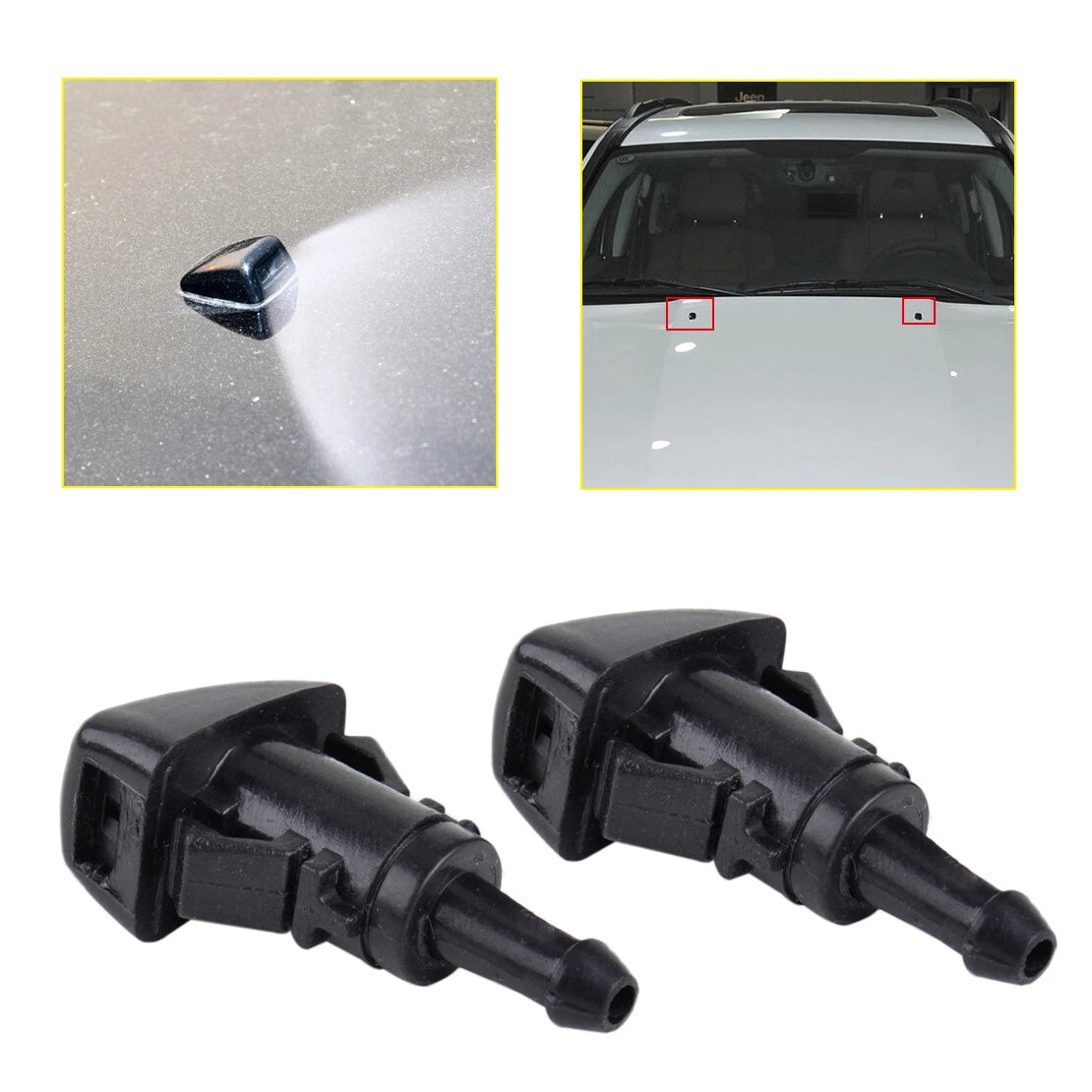 Windshield Washer Wiper Nozzles for Chrysler Dodge Jeep