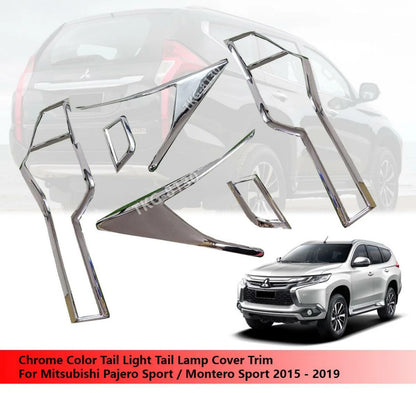 Tail Light Cover Chrome for Mitsubishi Pajero Montero Sport (2015-2018)