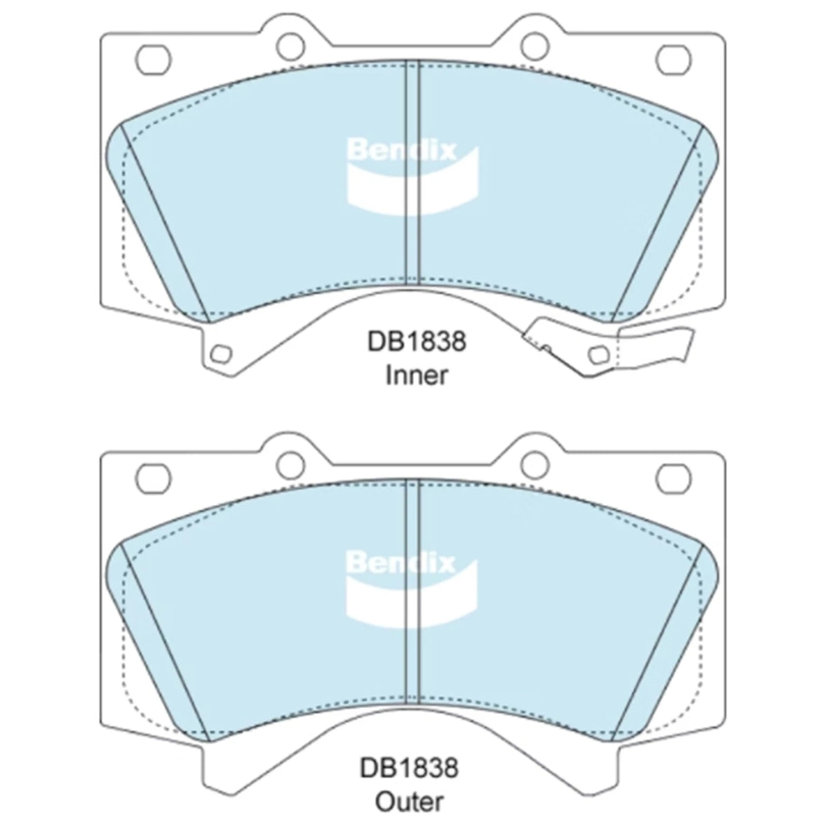 HD Front Disc Brake Pad Set for Landcruiser URJ202 UZJ200 VDJ200 2007~21