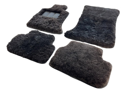 Genuine Lambswool Sheepskin Floor Mats for Rolls Royce Phantom (2003-2016)