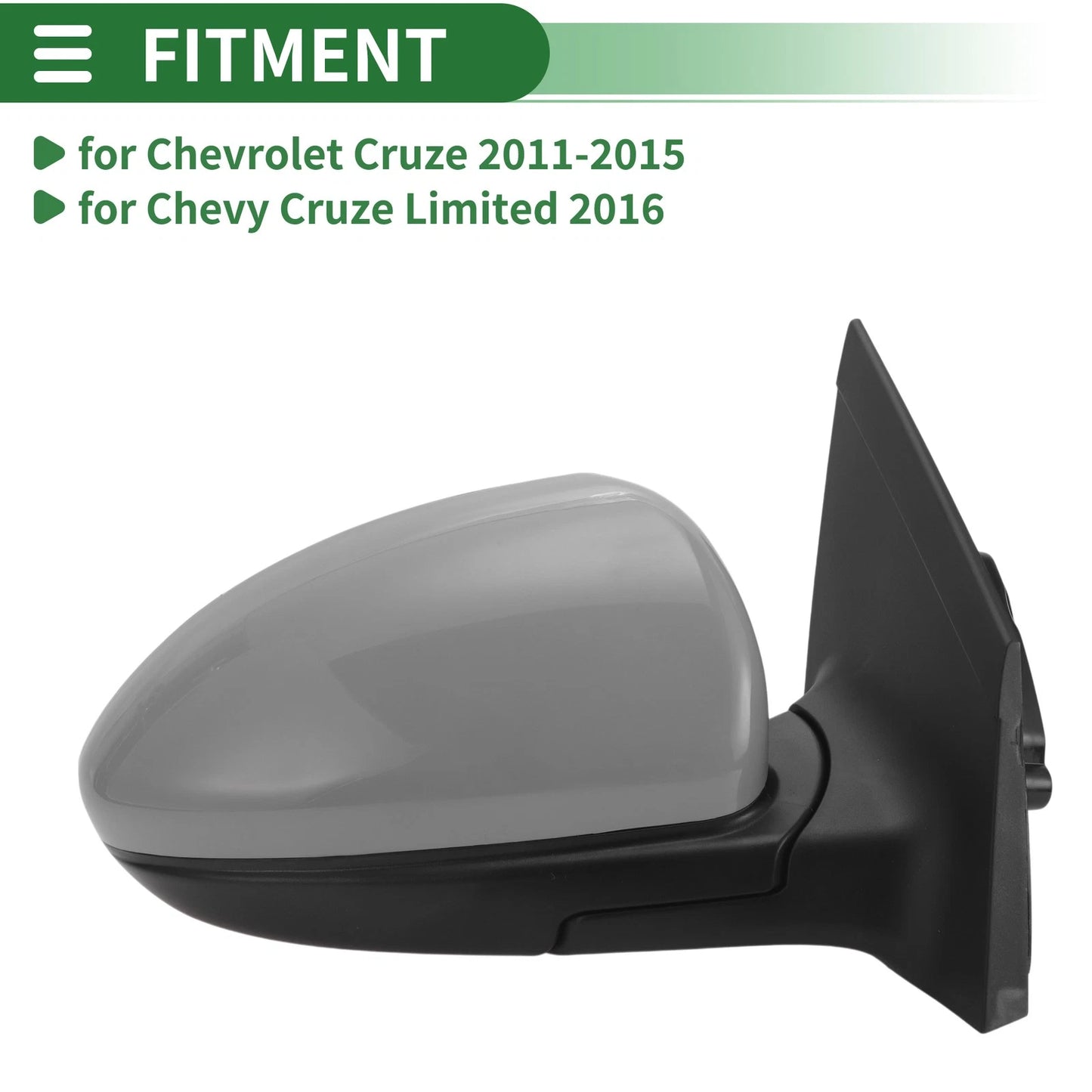 Right Passenger Side Door Mirror Replacement for Chevrolet Cruze