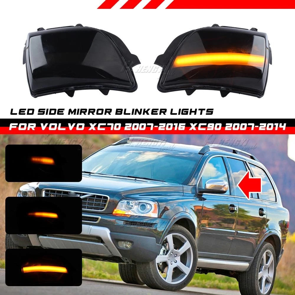 Dynamic LED Turn Signal Mirror Light for Volvo XC70 XC90 (2006–2015)