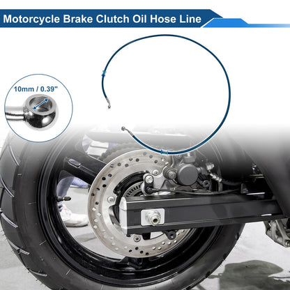 150cm Brake Clutch Oil Hose Line Blue for Motorcycle