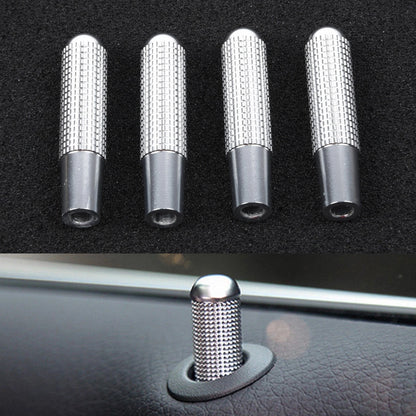 4pcs Car Door Lock Pin Knob Trim Ring for W205/GLC/GLS/GLE
