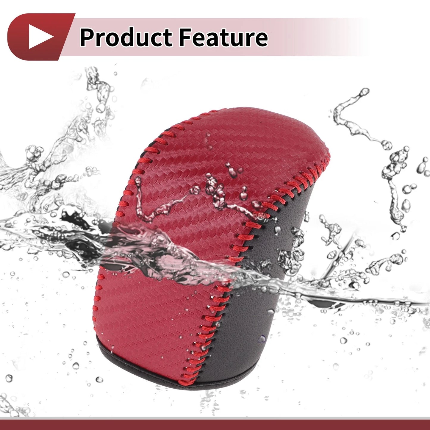 Gear Shift Knob Cover 1 x Dodge Journey Black Red (2011-2020)