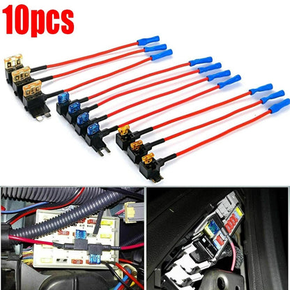 Fuse Holder Add A Circuit Automotive Black & Red Car Circuit Fuse Adapter