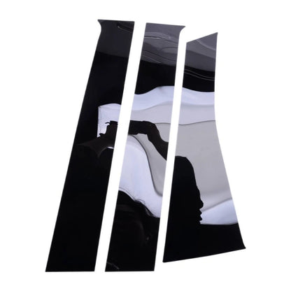 Black Door Window Pillar Posts Cover Trim for Nissan Note (2014-2019)