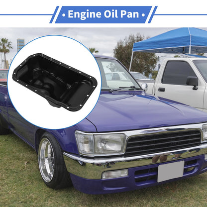 Engine Oil Pan for Toyota Hilux (1988-1997) - Steel Black