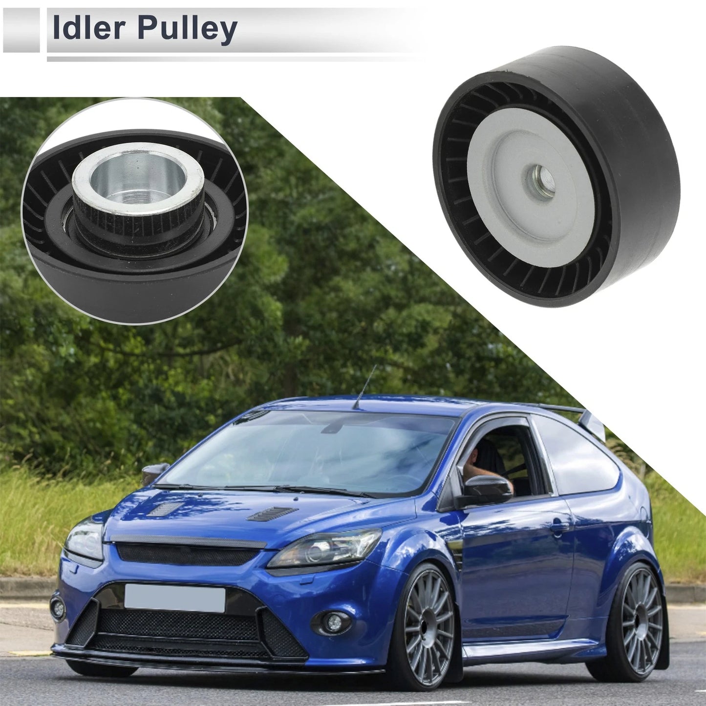 Drive Belt Idler Pulley for Ford Transit (2000-2014) - 1 x Quality Replacement