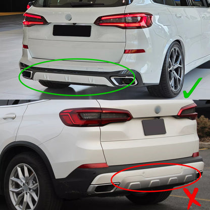 MP Style Gloss Black Rear Diffuser for BMW G05 X5 M Sport (2019-2025)