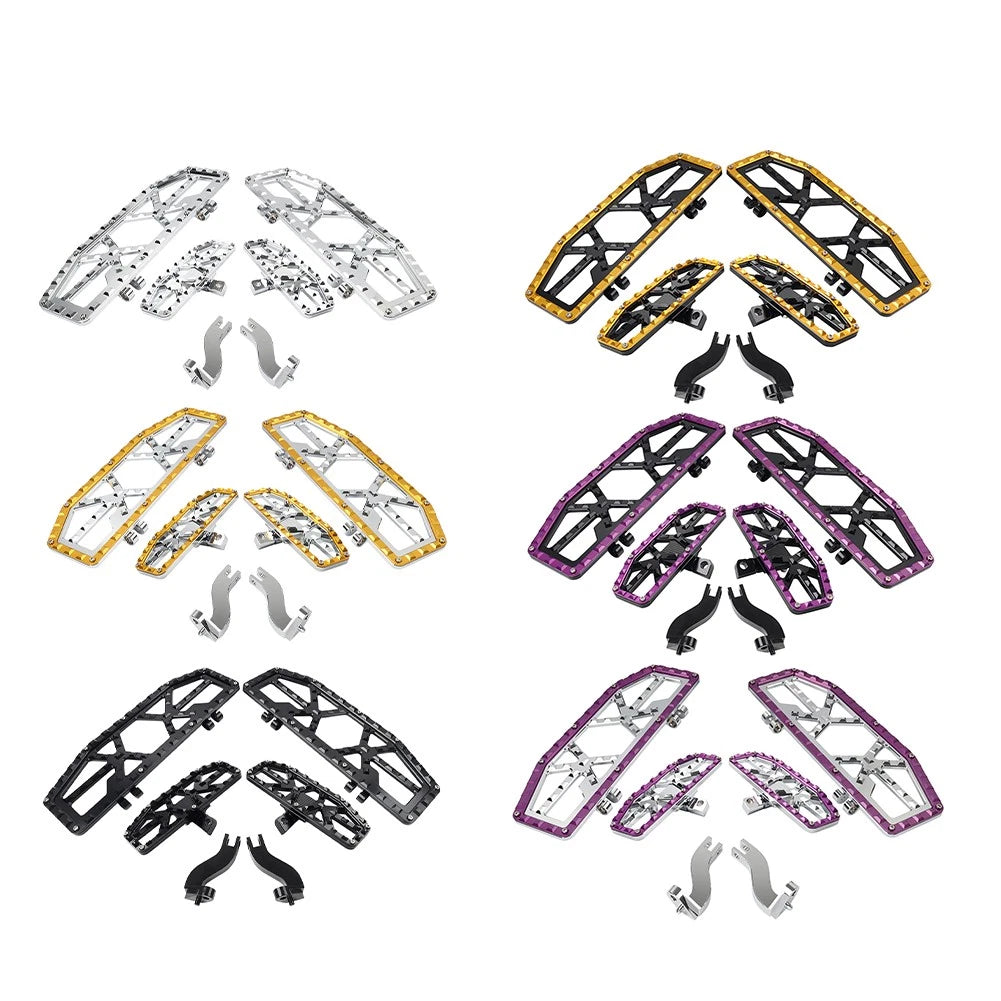 Front Floorboard & Rear Foot Pegs with Mounts for Harley Touring (1993-2023)