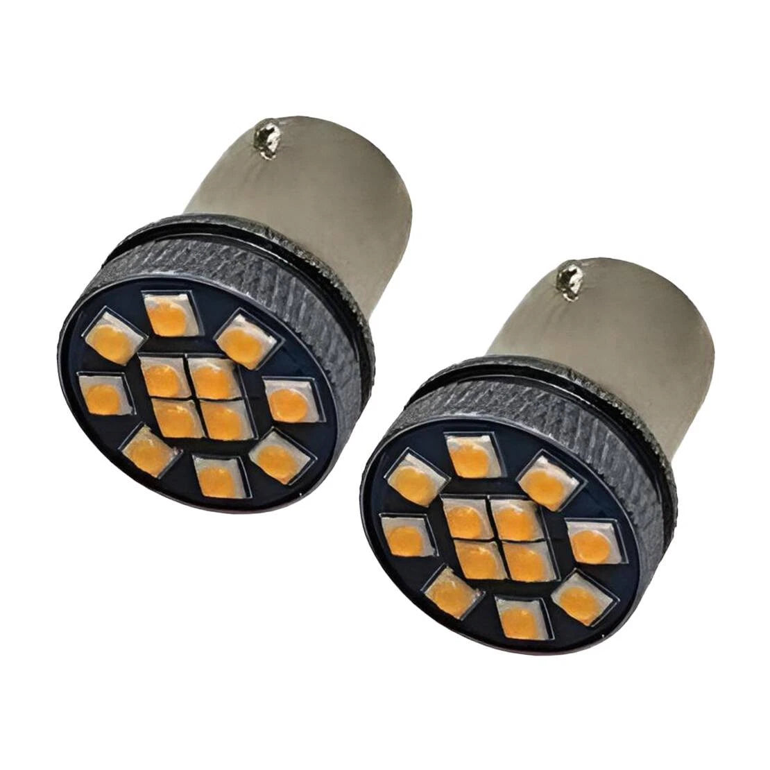 10Pcs 12V LED 1156 DRL Turn Signal Tail Light Bulbs for Car