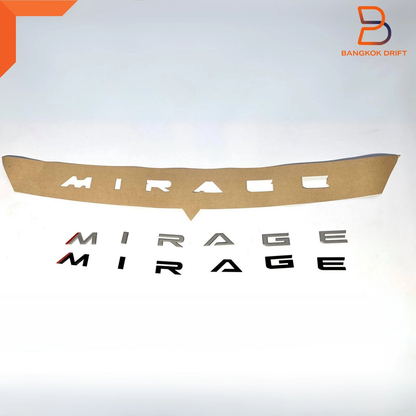 3D Acrylic Logo Emblem Badge for Mitsubishi Silver Mirage