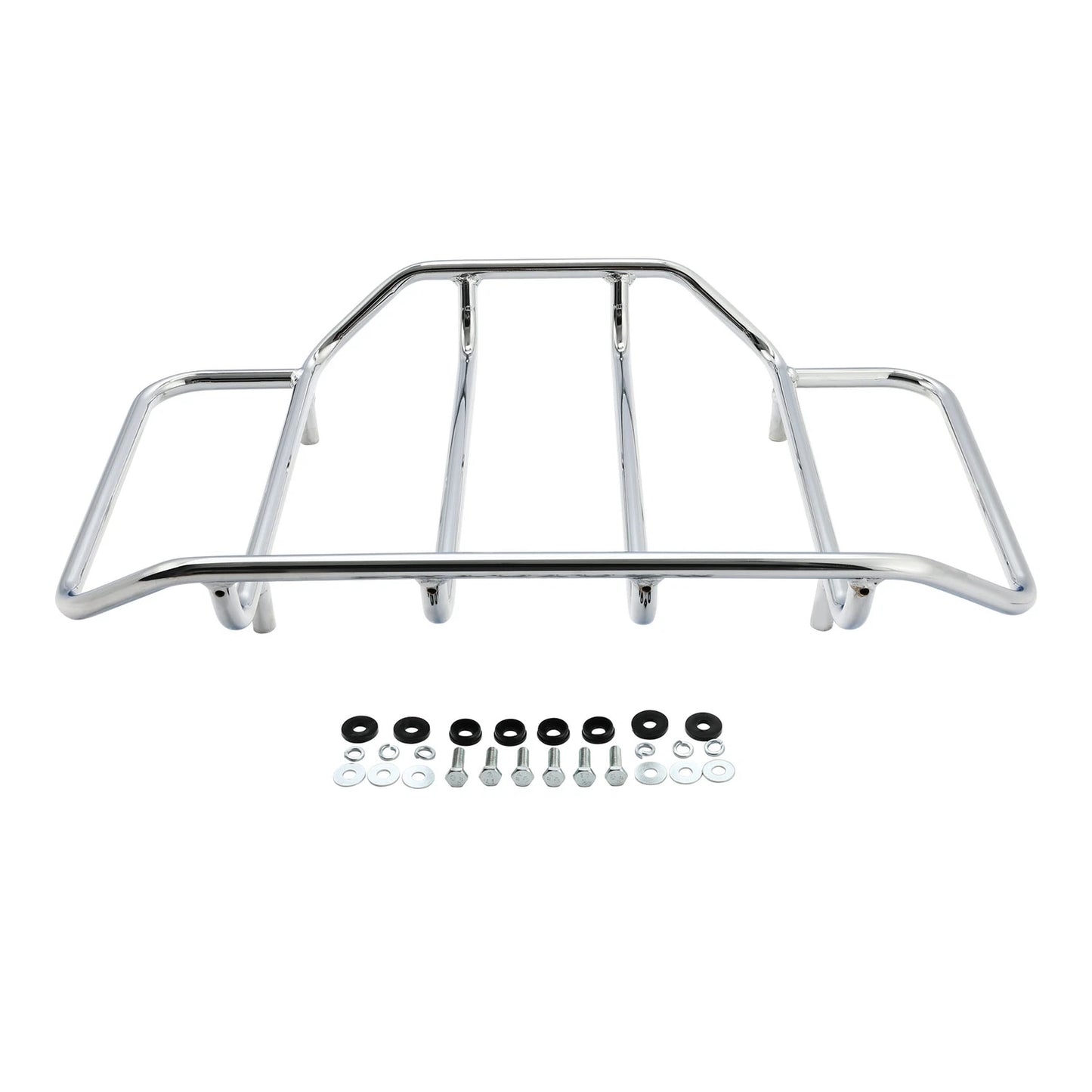 Chrome Luggage Top Rack for Harley Touring Road King Street Glide (2009-2023)