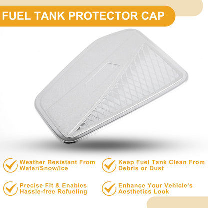 Fuel Tank Door Cap for Isuzu D-MAX 2023-2025 Chrome Silver Tone