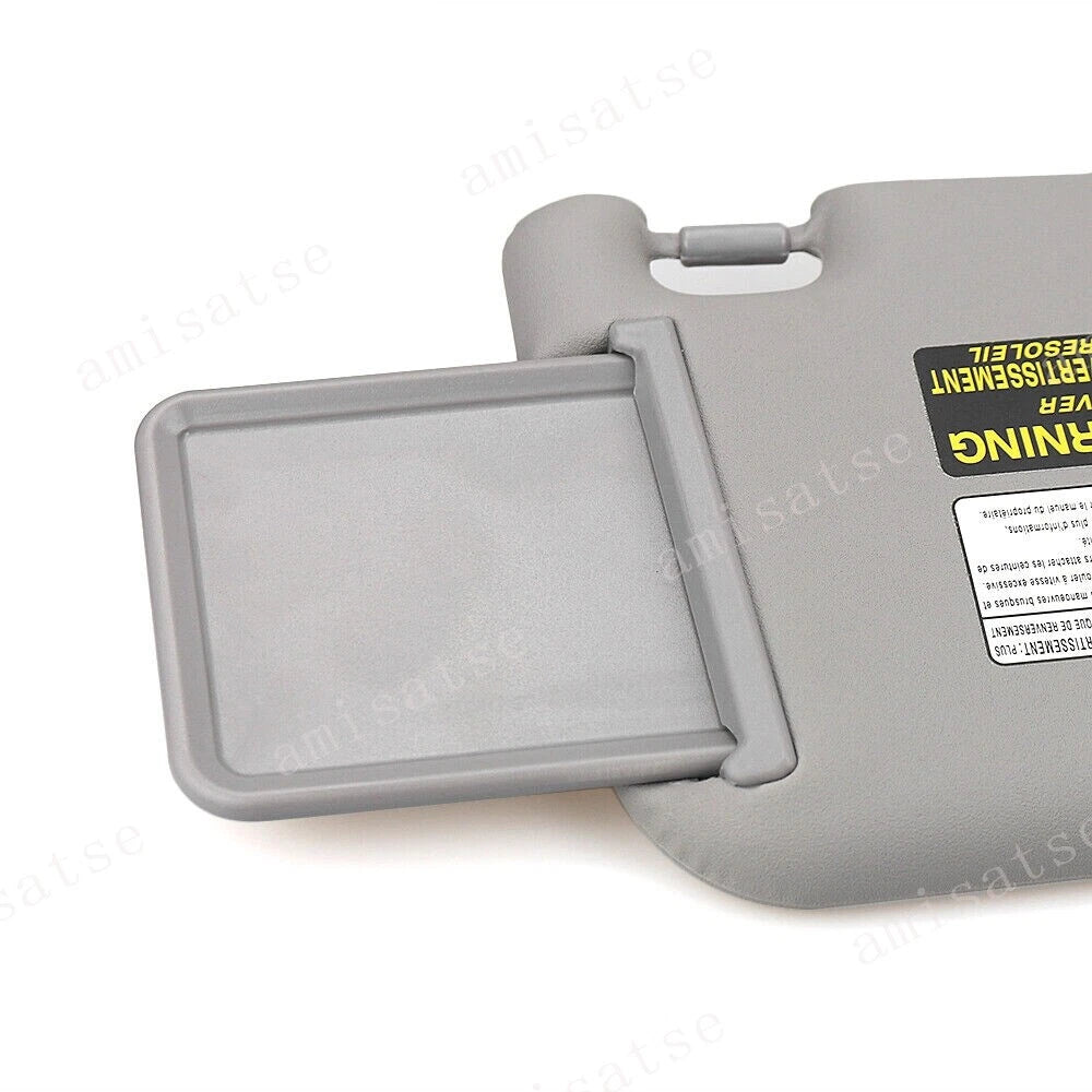 Gray Left Driver Side Sun Visor for Toyota RAV4 (2006-2013)