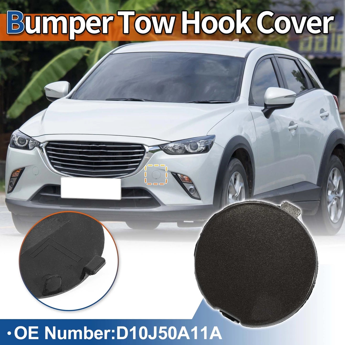 Tow Hook Cover for Mazda (2014-2019) - Titanium Brown Pearl