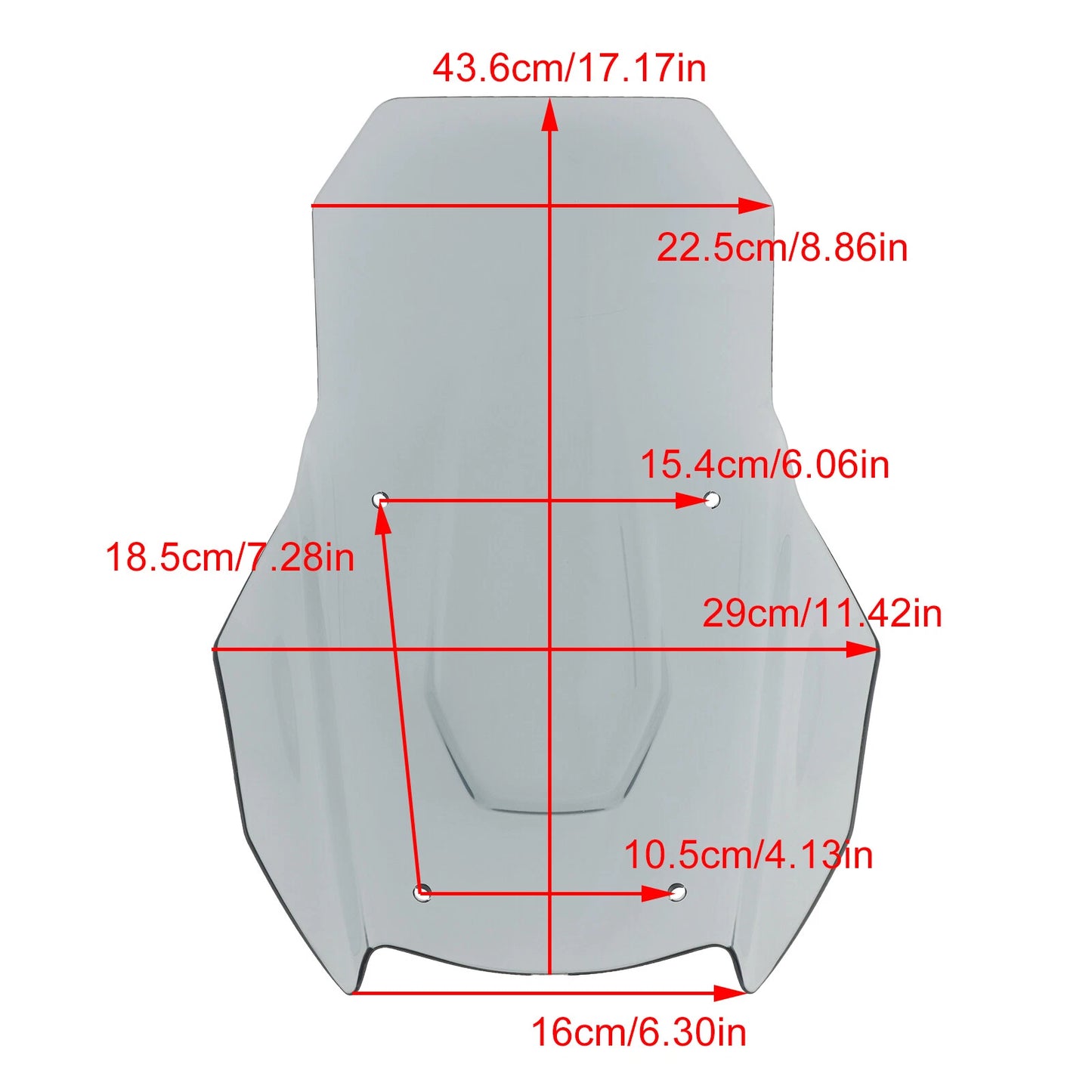 Windshield for Honda Adv350 (2022-2024) Gray